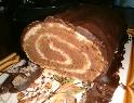 Bûche de Noël à la crème au chocolat