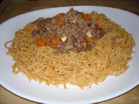 spaghetti à la sauce bolognaise