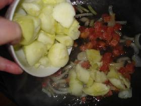 puis la pulpe de courgettes