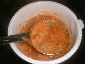 faire mijoter pulpe et jus avec sel,poivre et persil pendant 15mn